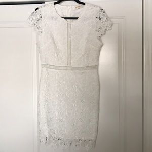 White lace dress
